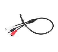 Aramox Pickup Mic Cctv Sound Microphone Device Cable Camera Tiny Amplifier Micro Outdoor Security Speaker Car External Power Reinforcement That Mini Microphones Preamp Amplified