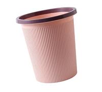 Aramox Plastic Waste Bin, Plastic Bathroom Trash Can, Open Top Design, Smooth Easy Clean, 23 X 25cm or 27.5 X 30.8cm, for Bathroom Kitchen Living Room Home Use (Large Pink)