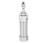 Aramox Pneumatic Air Cylinder Stainless Steel Mini Air Cylinder CDJ2B16 16mm Bore Double Acting Single Rod M5 Port 0.06 to 0.7MPa for Pneumatic Equipment Automation (CDJ2B16-10B)