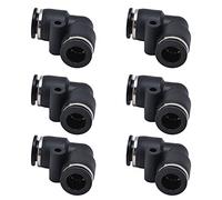 Aramox Pneumatic Connector ABS Thread Push to Connect Fittings 10pcs 1.0 to 1.2MPa Glossy Edges Sealed Threads Easy Release for Automation Equipment (12)