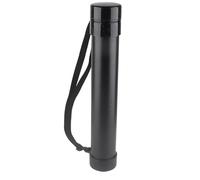Aramox Poster Tube Black Extra-Thick Telescoping Drafting Tube for Blueprints, Maps, 34" Extendable Storage for Architects