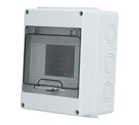 Aramox Power Distribution Protection Box Plastic Transparent Cover Distribution Box IP65 PC and Rubber 5 Way Circuit Breaker for Indoor Control Panel Electrical Equipment