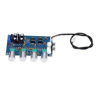 Aramox Pre Amplifier Tonality Controller Plastic NE5532 Tonality Board Dual Channel AC Dual 12V Treble Mid Bass Volume Control for Musical Instruments Control Circuits