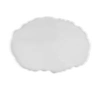 Aramox Premium Glossy Silicone Tray, Large Round Fruit Plate Moldor and Mandala Pattern Fruit Plate, Easy Demoulding, Create Personalized Art, Reusable Tea Tray Silicone for Home, Work, (MD3419 Oval