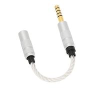 Aramox Professional Performance, Good Sound Quality, Unique Appearance Headphone Adapter Cord with 4.4mm Balanced Male to 3.5mm Stereo Female, Silver Plated Copper, Gold Plated