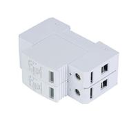 Aramox Protective Device PC Flame Retardant Shell 2P Rail Mount Arrester 20KA 1000V Modular Design for Low Voltage Circuit Breaker Power Distribution (2P20KA)