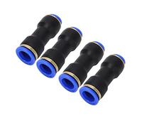 Aramox Quick Pipe Connector Push On Straight Reducer Fittings 4PCS 2 3in to 4 7in for PU Nylon Tube 0 to 0.9MPa 32 140°F 360° Hose Connectors for Automation