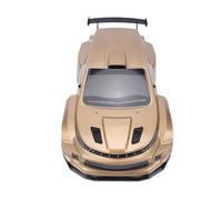 Aramox RC Car Body Shell, Pre-Printed RC Body Shell Replacement for SY1204 1/12 4WD Remote Control Cars, Upgrade PVC with Integrated Rear Wing (Gold)