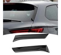 Aramox Rear Window Side Spoiler, 2Pcs Rear Window Side Wing Cover Trim, Compatible with SEAT 5F Mk3 MK3.5 2013-2021 (Black)