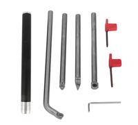 Aramox Removable Lathe Turning Tools Set Wood Lathe Tool Kit with Carbide Steel Cutters and Aluminum Alloy Handle Length Indexable Tips for Woodworkers Carvers Artists