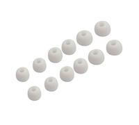 Aramox Replacement Earbuds Tips Silicone Ear Buds Tips 12PCS 6 Pairs 3 Sizes S M L for Headphones Soft Fit for Daily Commuting Workouts Study and Long Listening (White)