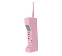 Aramox Retro Brick Phone, Vintage Iron Cellphone Replica, Nostalgia Decor for Home Office and Themed Parties (Pink)