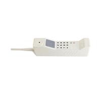 Aramox Retro Brick Phone, Vintage Iron Cellphone Replica, Nostalgia Decor for Home Office and Themed Parties (White)