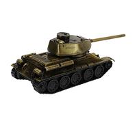 Aramox Retro Metal Tank Model Exquisite Detail Processing Office Decoration, Safe Children's Toy for Library, Unique Gift, Cabinet Decor, Alloy Plastic