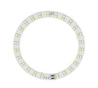 Aramox Ring Light Plate Aluminum Substrate LED Ring Light Board 5V USB Powered 10W Dual Color 50 Beads for Table Lamps Small Chandeliers Daily Lighting DIY Repair