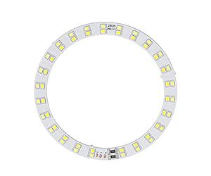 Aramox Ring Light Plate Aluminum Substrate LED Ring Light Board 5V USB Powered 10W Dual Color 50 Beads for Table Lamps Small Chandeliers Daily Lighting DIY Repair