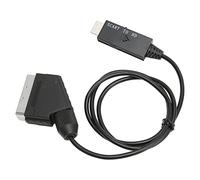 Aramox SCART to HD Multimedia Interface Converter Cable with 1080P 60Hz, 720P 60Hz for TV, VHS VCR, DVD Recorders, Plug and Play, Output SCART Input HD Multimedia Interface