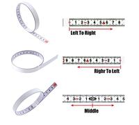 Aramox Self Adhesive Steel Ruler with Clear Scale and Machined for Measurement on Workbenches, Countertops and Walls, 5 Meter Tape Measure for Home Improvement