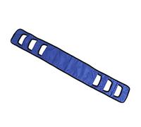 Aramox Seniors Bed Transfer Sling, Nylon Elderly Bed Transfer Sling with Padded Handles and Widened Breathable Support, for Turning Lifting and Repositioning Patients in Wheelchair (Blue)