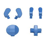 Aramox Series 2 Controller Metal Thumbsticks Replacement Kit (Blue) | 6 Metal Joystick Paddles, 2 Directional Buttons, Magnetic Attachment, Compatible with Series 2, Game Upgrades