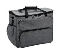 Aramox Sewing Machine Bag, Polyester Sewing Machine Carrying Case 16.5 X 8.7 X 13.8 in with 6 Storage Pockets, Thick Padding, Shoulder Strap for Travel Classes and Home Use