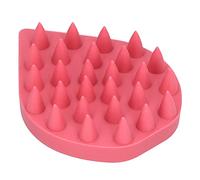 Aramox Shampoo Massage Brush Silicone Scalp Brush Hair Massager 72g Soft Silicone Teeth Deep Cleaning Lathering Scalp Massage for Shower Home Spa Adults and Kids (Red)