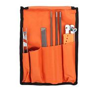 Aramox Sharpens Chain, Chain Saw Sharpening Kit Tools Set Guide Bar File Keeps Sharpness Professional Maintenance Sturdy Portable Small for Efficient Maintenance On-The-go