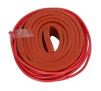 Aramox Silicone Heating Belt Silicone Heater 15 X 1000mm 40W Flexible Wrap for Oil Pipe Tank Compressor Heating 0.5m Lead 392F Heat Resistance for Industrial Use (DC24V)
