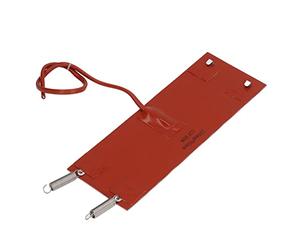 Aramox Silicone Heating Pad, Silicone Heater Pad 80W 250mm X 90mm with Built in Thermostat, 392°F Heat Resistance, for Fuel Tank Engine Oil Reservoir Car Truck Tractor (DC12V)