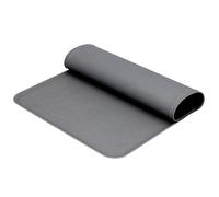 Aramox Silicone Pet Food Pad Pet Bowl Mat 30 X 48 Cm with Raised Edge Non Slip Easy Clean Feeding Mat for Dog and Cat Bowls Fountains and Feeders (Gray)