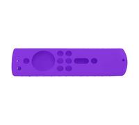Aramox Silicone Protective Case for Fire TV Stick 4K 2018 Remote Control Silicone Cover with Lanyard Shockproof Anti Slip Full Button Access for Home Use and Family (Purple)