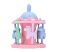 Aramox Silicone Teether Carousel Baby Toy, Visual Stimulation, Rattle for Auditory Development, Textured Relief for Teething