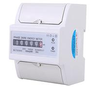 Aramox Single Phase DIN Rail Mount Energy Meter KWh 10(40) A 50Hz IEC62053-21 Certified 6 Digit Display