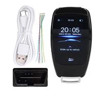 Aramox Smart Remote Key, Universal TK900 LCD Touch Screen Smart Key Remote Keyless Entry for Start Stop Engine Button Models (Black)