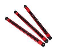 Aramox Socket Organizer, Aluminum Alloy Portable Tray with 14 Slots for Garage Workshop and Industrial Use