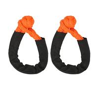 Aramox Soft Shackle Recovery Rope Synthetic Soft Shackle 8mm 7 Tons Ultra High Polymer Polyethylene Oxford Cloth for Off Road Vehicle Self Rescue Trailer Recovery Sailboats