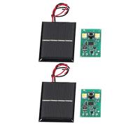 Aramox Solar Light Control Panel Solar Light Controller Control Board with 2 Panels 2 LED 8 Lighting Modes for Garden Street Wall