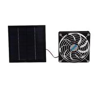 Aramox Solar Panel Powered Exhaust Fan Kit with Powerful 12cm Fan for RV Greenhouse Pet House Portable No Noise, High Efficiency, Made of ABS
