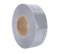 Aramox SOLAS Reflective Tape Glass Bead Pattern Self Adhesive 50mmx45.7m with Bright Glow for Marine Life Jacket Motorcycle Trailer