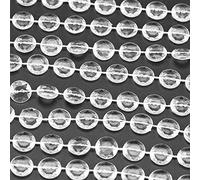 Aramox Sparkling Acrylic Beads Curtain, Sunshine Reflection, Elegant String Beads, Romantic Touch for Wedding Party Decor, 10mm Cluster, 10m Roll DIY Crafts (Transparent)