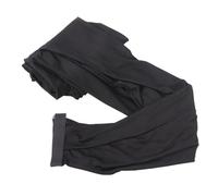 Aramox Speaker Tripod Stand Cover, Stretchable Polyurethane Fiber DJ Skirt with Adjustable Fastener, 54.3in Height Fits Most Standard Stands for Weddings Banquets Concerts (Black)