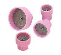 Aramox Stainless Steel Filter Screen, Exquisite Design, Ceramic TIG Cup Kit, Pink 12 14 16 24 2.4mm Center Hole Inner Dia for Welding Equipment, Fit WP9 20 25 17 18 26 Alloys, Easy