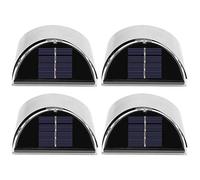Aramox Stainless Steel Solar Power LED Wall Light LightControl for Garden Yard Lighting 4Pcs Set