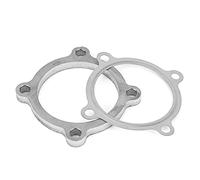 Aramox T4 Turbo Discharge Flange, 3in 4-Bolt Stainless Steel Turbo exhaust Downpipe Exhaust Flange Gasket Fit for Garrett's Turbo Series T3 T3/T4 GT30 GT30/GT35