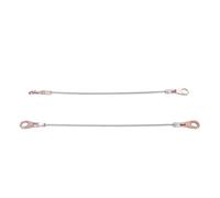 Aramox Tailgate Cable Hook 2Pcs Car Tailgate Cables 10.6in Automotive Tailgate Cables Replacement Parts for Mule 3000 3010 3020