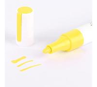 Aramox Tire Paint Pen Blue Mark Pen Plastic Shell Fast Drying Water Resistant Tire Marker Long Lasting Color for Car Truck SUV Lettering and Wheel Styling (Yellow)