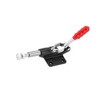 Aramox Toggle Clamp, Galvanized Iron, Push Pull Workholding Tool | Locking Handle M10 Screw Adjustment, 16mm Rod Diameter Fixture Holding, Sheet Metal Welding Riveting