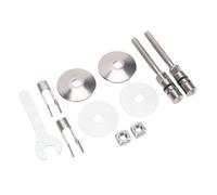 Aramox Toilet Fixing Hinge, 10 Pcs Stainless Steel M6 Toilet Lid Hinges for LUVETT Seats with Wrench, Durable Replacement for Easy Installation