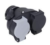 Aramox Towing 13 Pin to 7 Pin Adapter, ABS Material, Dual 7 Output, 12V Conversion for Caravans and Trailers
