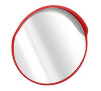 Aramox Traffic Mirror Safety Convex Mirror Outdoor Wide Angle 60mm Pole Mounted with Rotating Bracket for Driveway Garage Parking Lot (45cm/17.7in)